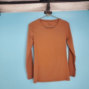 NOBO No Boundaries XS Brown Long Sleeve Tee